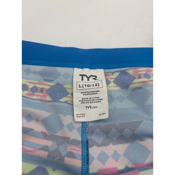 TYR Womens Geometric Patterned Cropped Leggings L 10/12 - Picture 4 of 8